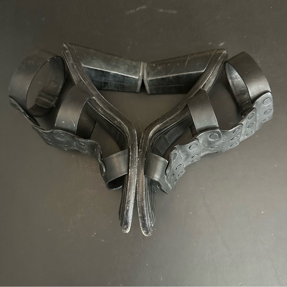 Rag & Bone Leather Gladiator Ankle Strap High Heel Sandals Black Deanne EU 38.5 - Picture 5 of 8